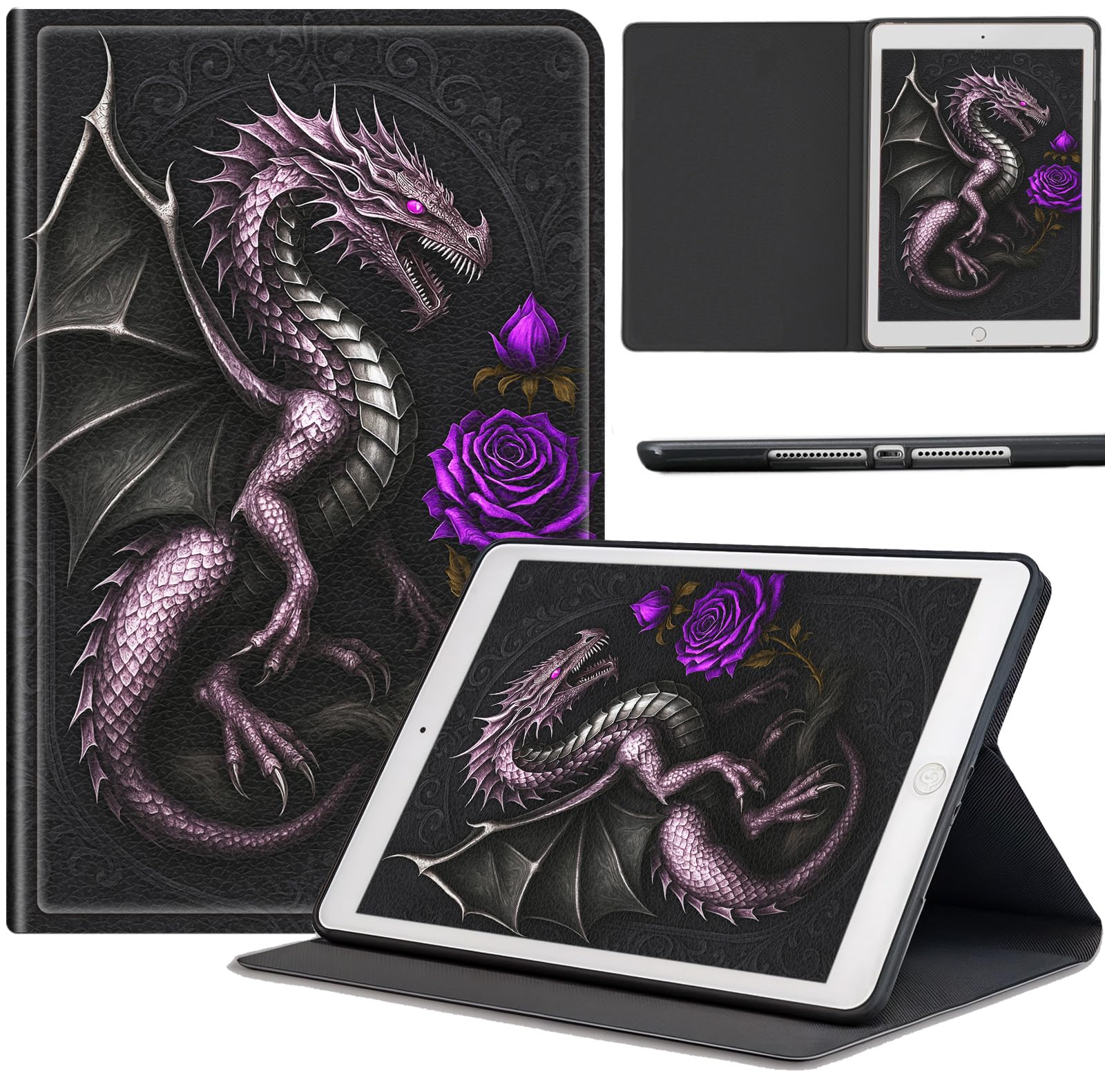 AIRWEE Case for Samsung Galaxy Tab S5e 10.5 Inch 2019 (SM-T720/T725), Slim Lightweight PU Leather Multiple-Angles Stand Full-Body Cover with Auto Wake