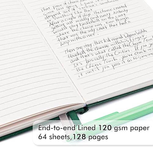 Miniatura 10 de feela Paquete de 12 cuadernos a granel, cuaderno de tapa dura, juego de diario clásico a rayas con soporte para bolígrafo para escuela, negocios,