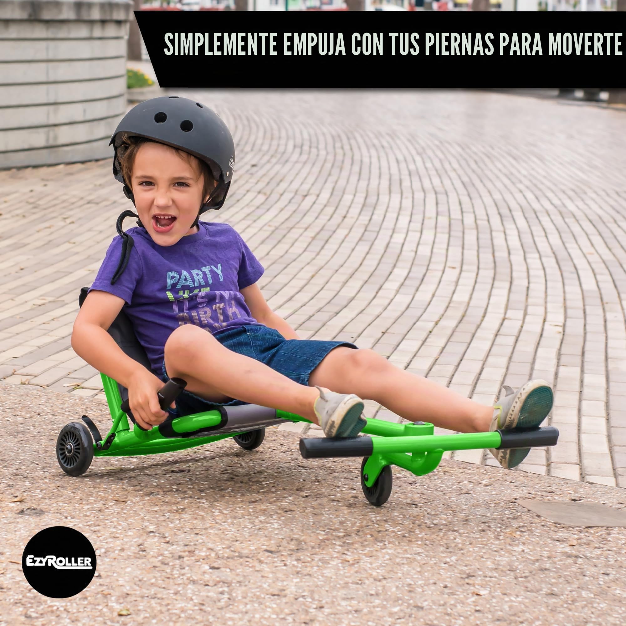 EzyRoller- Clásico Patinete para niños (EZR1LG), ruedas de 100 milimetros