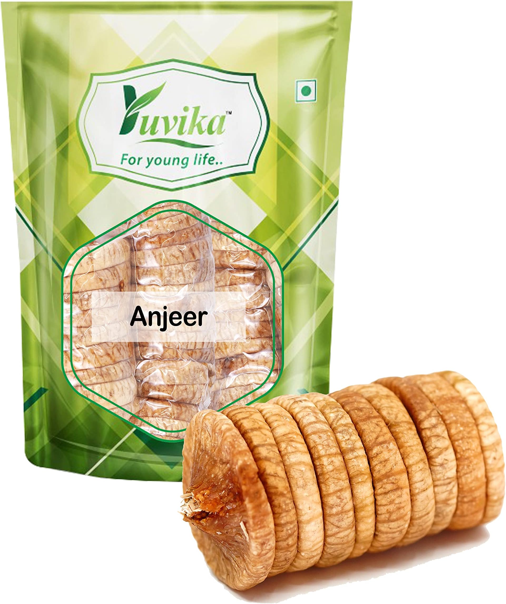 YUVIKA Anjeer Figs - Afghanistan Afghani Anjir Dry Fruit 500 Grams