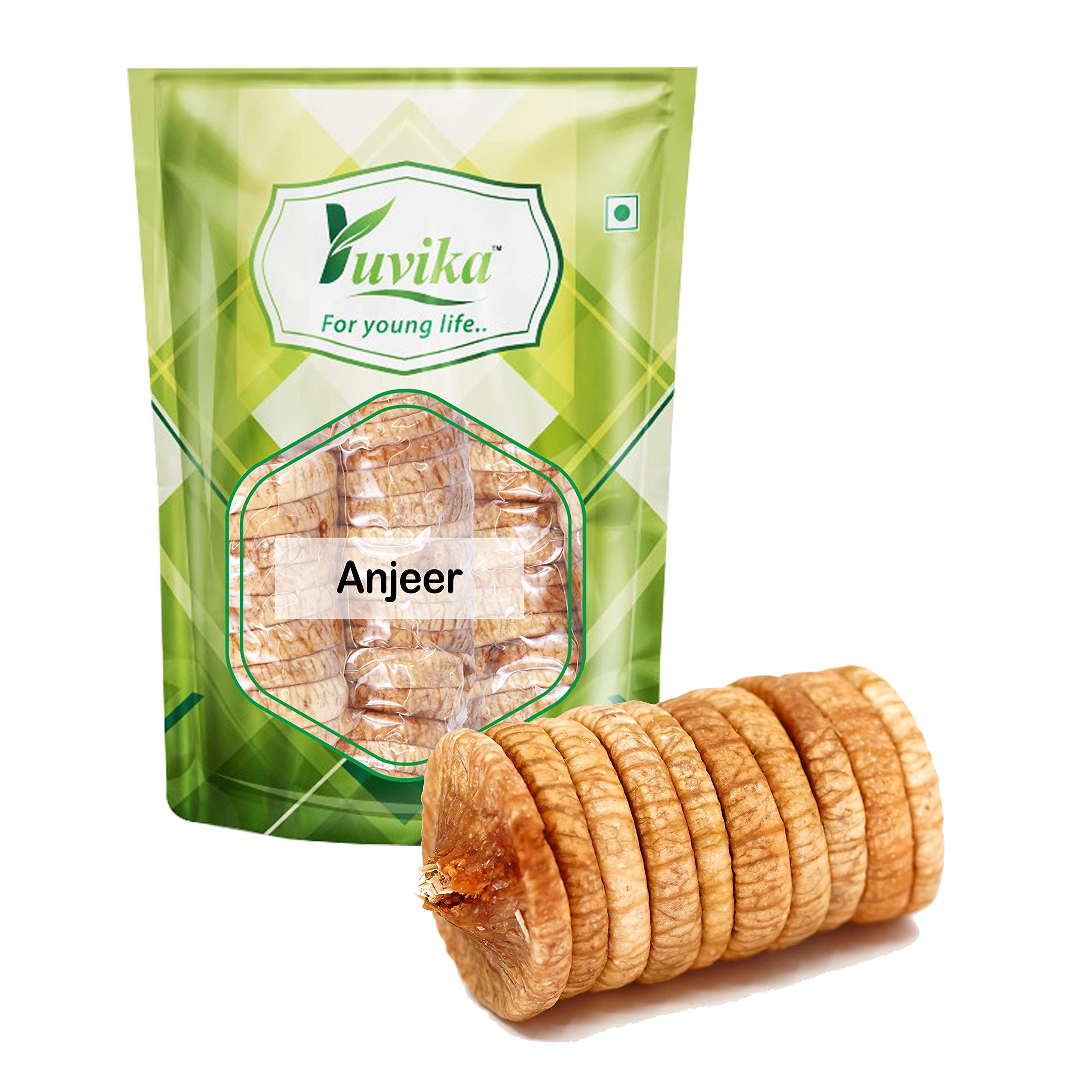 YUVIKA Anjeer Figs - Afghanistan Afghani Anjir Dry Fruit 500 Grams