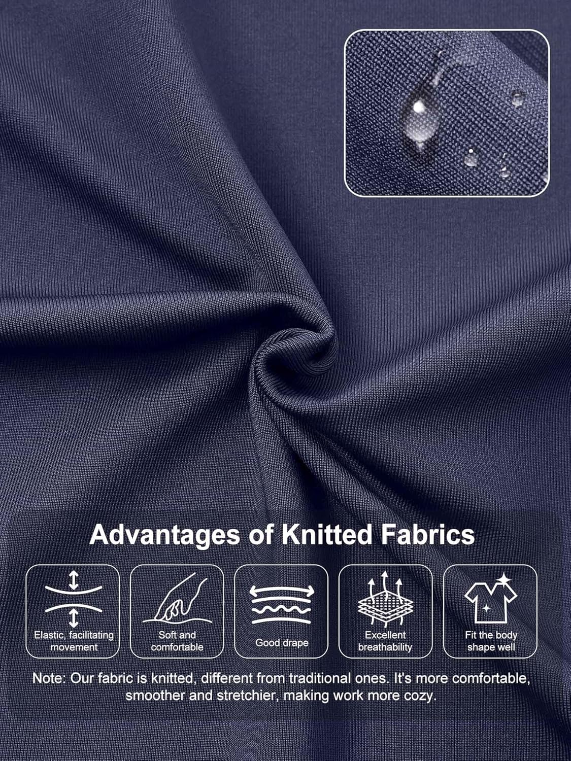 Medical Scrubs Set for Women - Classic V-Neck Top & Jogger Pants with Stretch Nursi... - Image 4