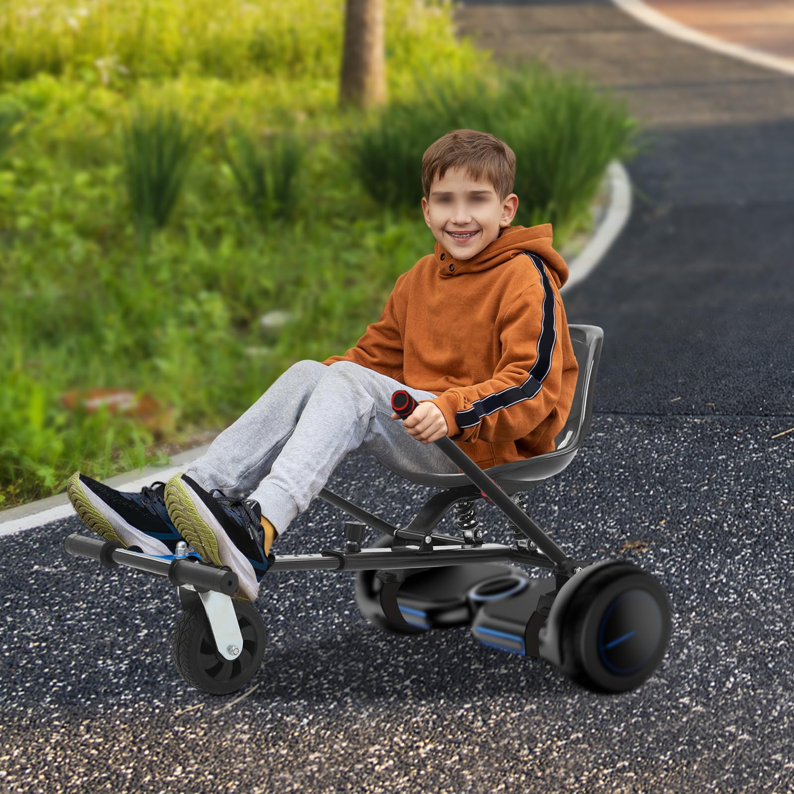 Siège Hoverboard pour scooter d'équilibre de 6,5 à 10 pouces, hoverboard avec siège pour enfants et adultes, trottinette Drift avec longueur réglable, Gokart électrique & Go Cart, accessoire de kart