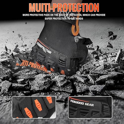 Miniatura 5 de Cycling Gloves for MenWomen-Full Finger Bicycle Gloves Anti-Slip Shock Absorbing Padded MTBRoad Biking Gloves