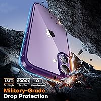 Vista 739 de TAURI Funda magnética 2 en 1 transparente para iPhone 14 Pro, compatible con Magsafe [no amarillenta] con protector de pantalla, protección de grado