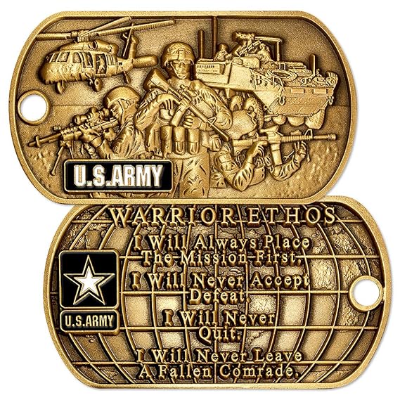 warrior ethos dog tag