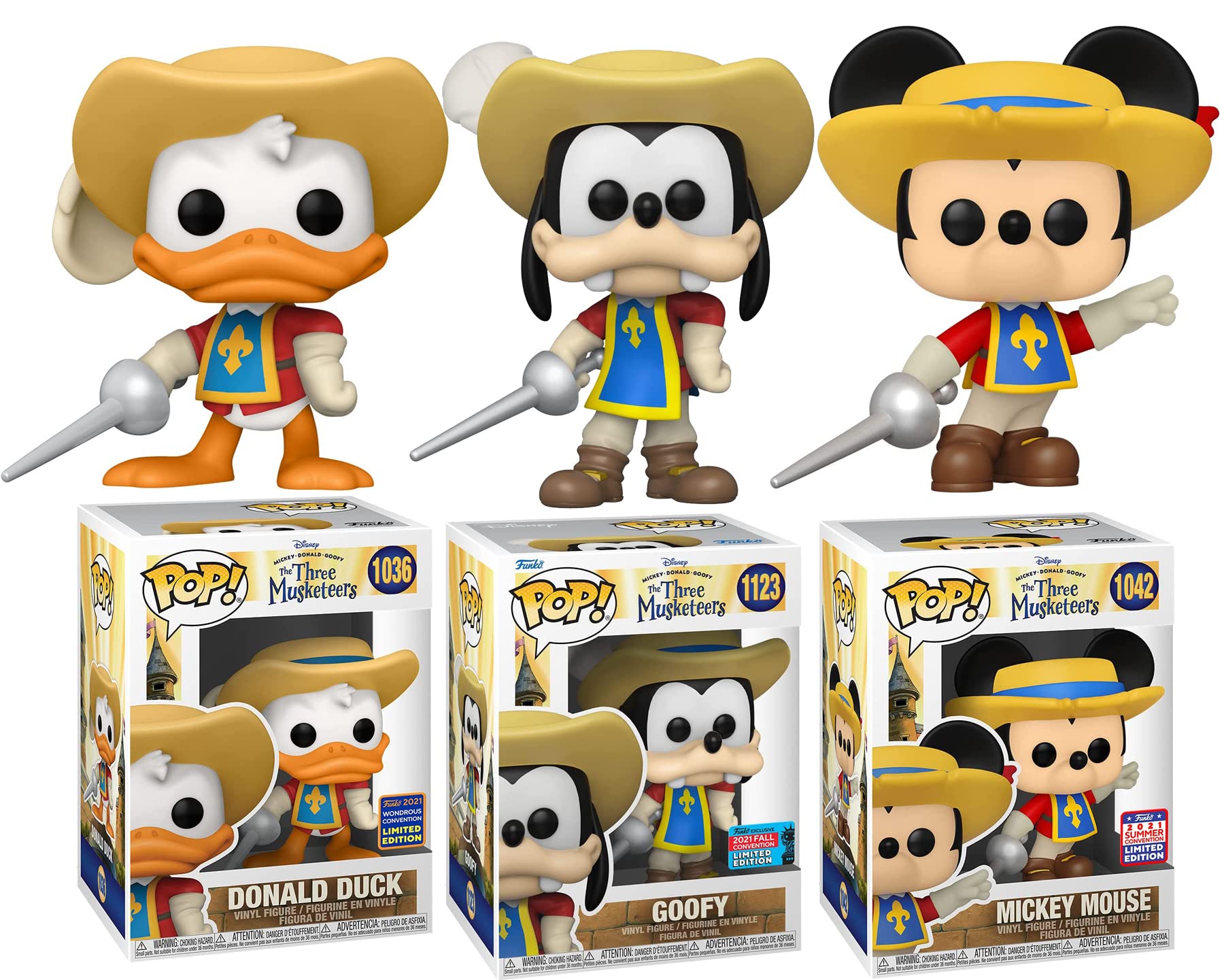 Great Character Disney Figures Donald Duck Pop! Bundled with