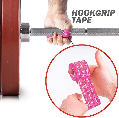 Miniatura 2 de WARM BODY COLD MIND 2" Premium Lifting Thumb Tape for Weightlifting - Hook Grip for Powerlifting, StrengthCross Training, Deadlift, Weight Lifting,