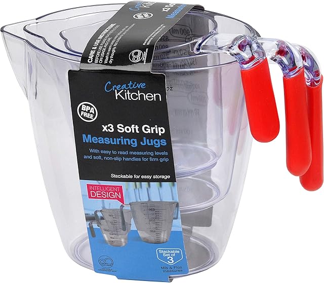 FIRST CHOICE 3321 3pc Measuring Jug Set, 15 x 8 x 11 cm