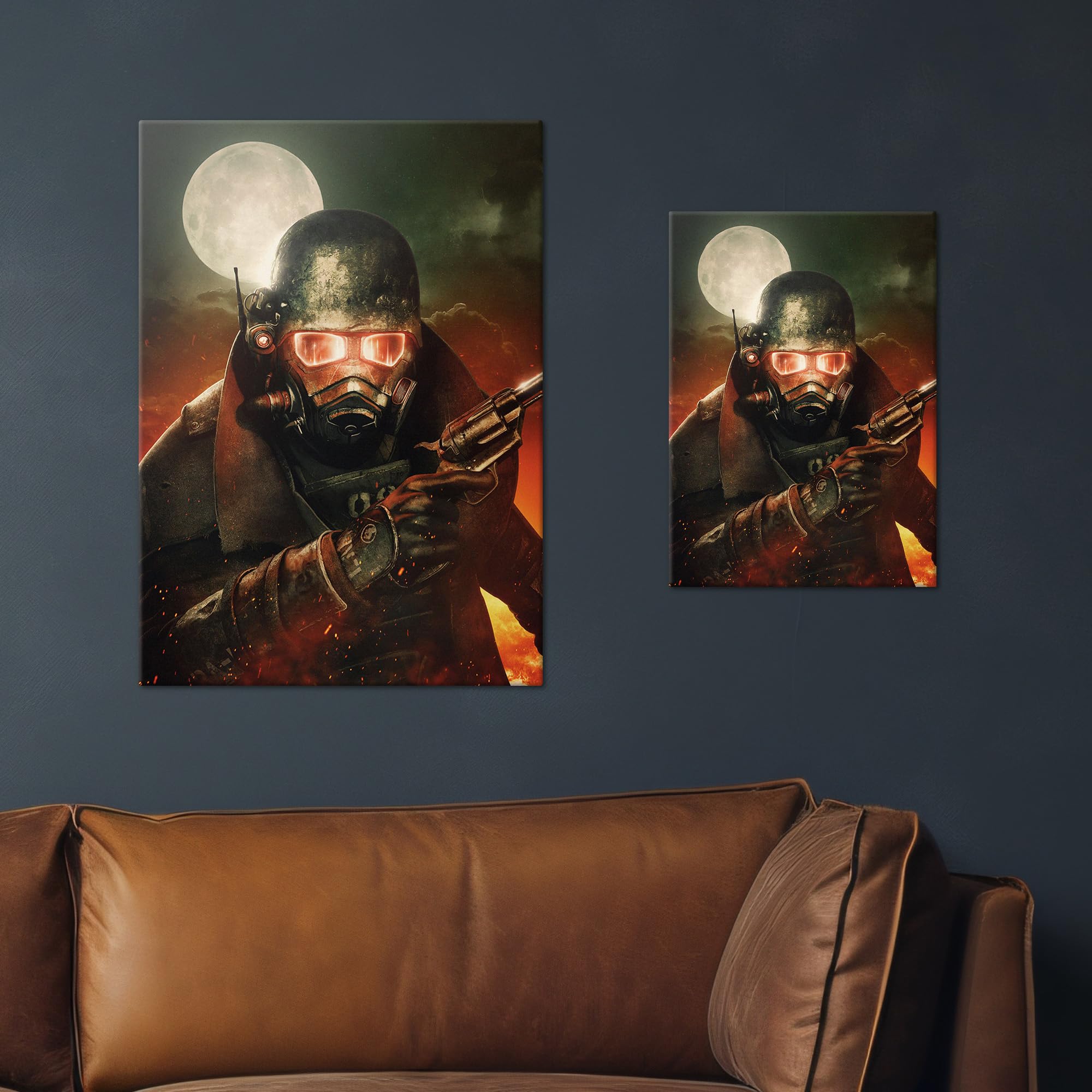 Displate – Poster in metallo – Montaggio magnetico – Fallout – Courier Six – Dimensione L – 67,5 x 48 cm