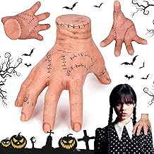 NLMWTI Mercredi Thing Hand, Mercredi Famille Addams Hand, Add-AMS Family Main Réalistes Mercredi Addams Accessoires pour Cosplay Décorations