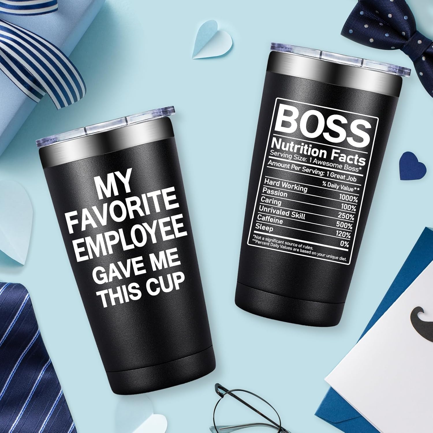 BIRGILT My Favorite Employee Gave Me This Cup - Funny Boss Gifts from Employee - Bosses Day Gifts for Men, Women - Birthday Christmas Appreciation Gift for Supervisor, Leader, Employer - 20oz Tumbler - Image 4