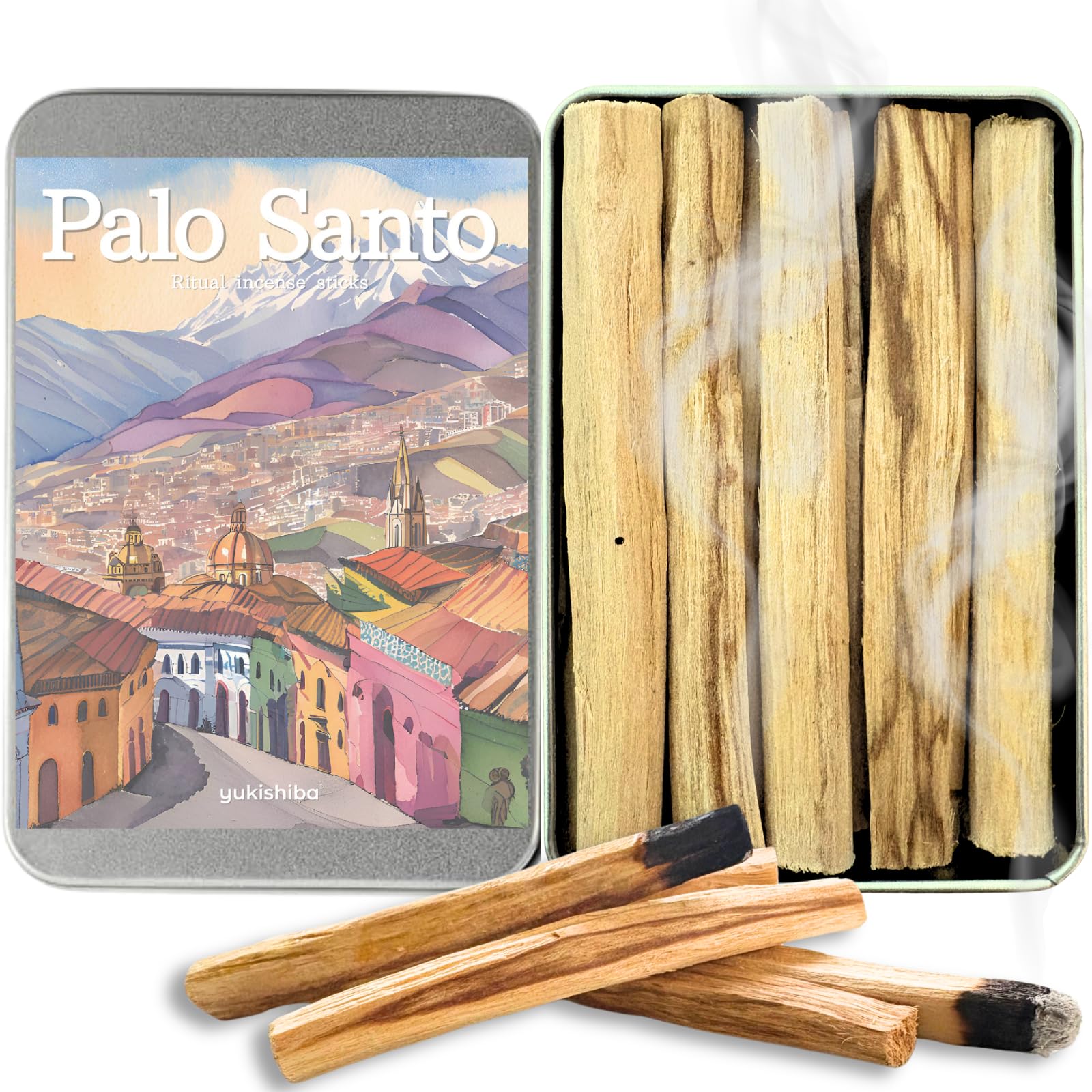 Amazon.co.jp: 本物保証 パロサント 香木 約50g 浄化 スティック