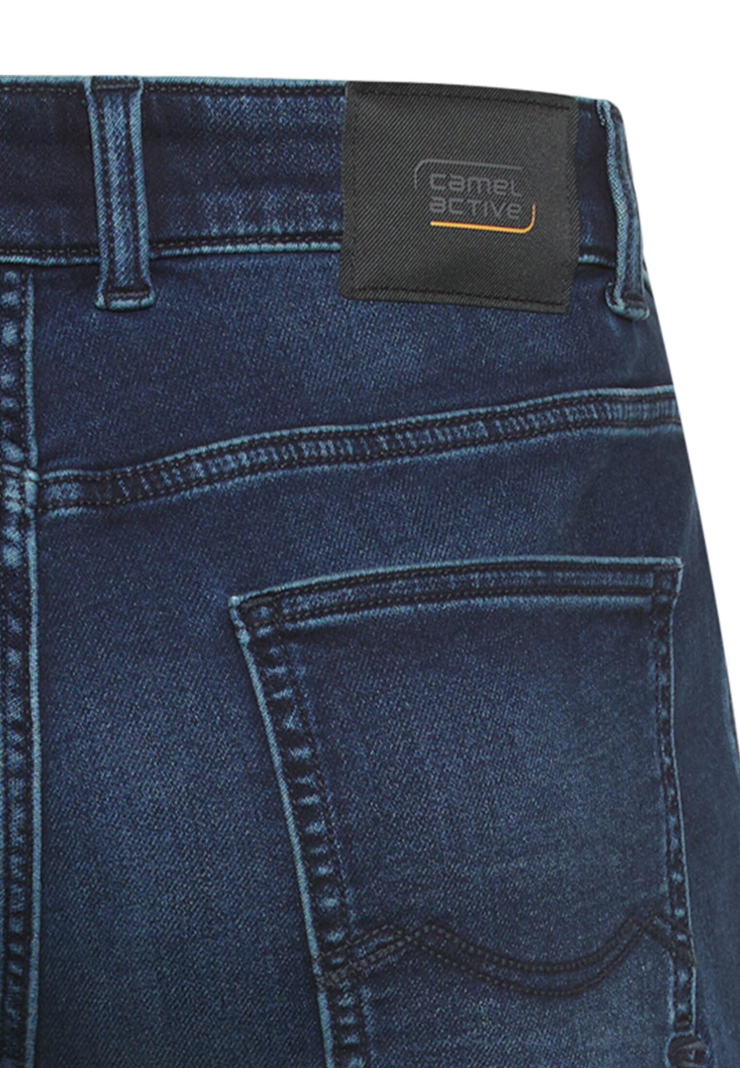 camel active Herren Jeans Shorts aus Baumwollmix | fleXXXactive® Jeansshorts mit verstellbaren Tunnelzug und praktischen Taschen - pflegeleicht