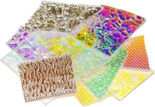 1/2 Lb Cbs Wissmach Texture Scrap On Clear - 96 Coe