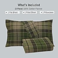 Vista 293 de RUVANTI Flannel Sheets Twin Size - 100% Cotton Double Brushed Twin Sheets Set, Deep Pockets 16 Inches, All Seasons Breathable & Extra Soft Bed Bali