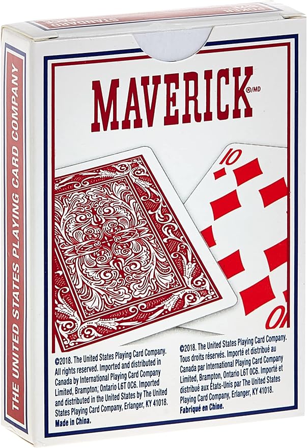 Naipes de Poker Maverick 2.5 x 3.5 pulgadas miniatura 2