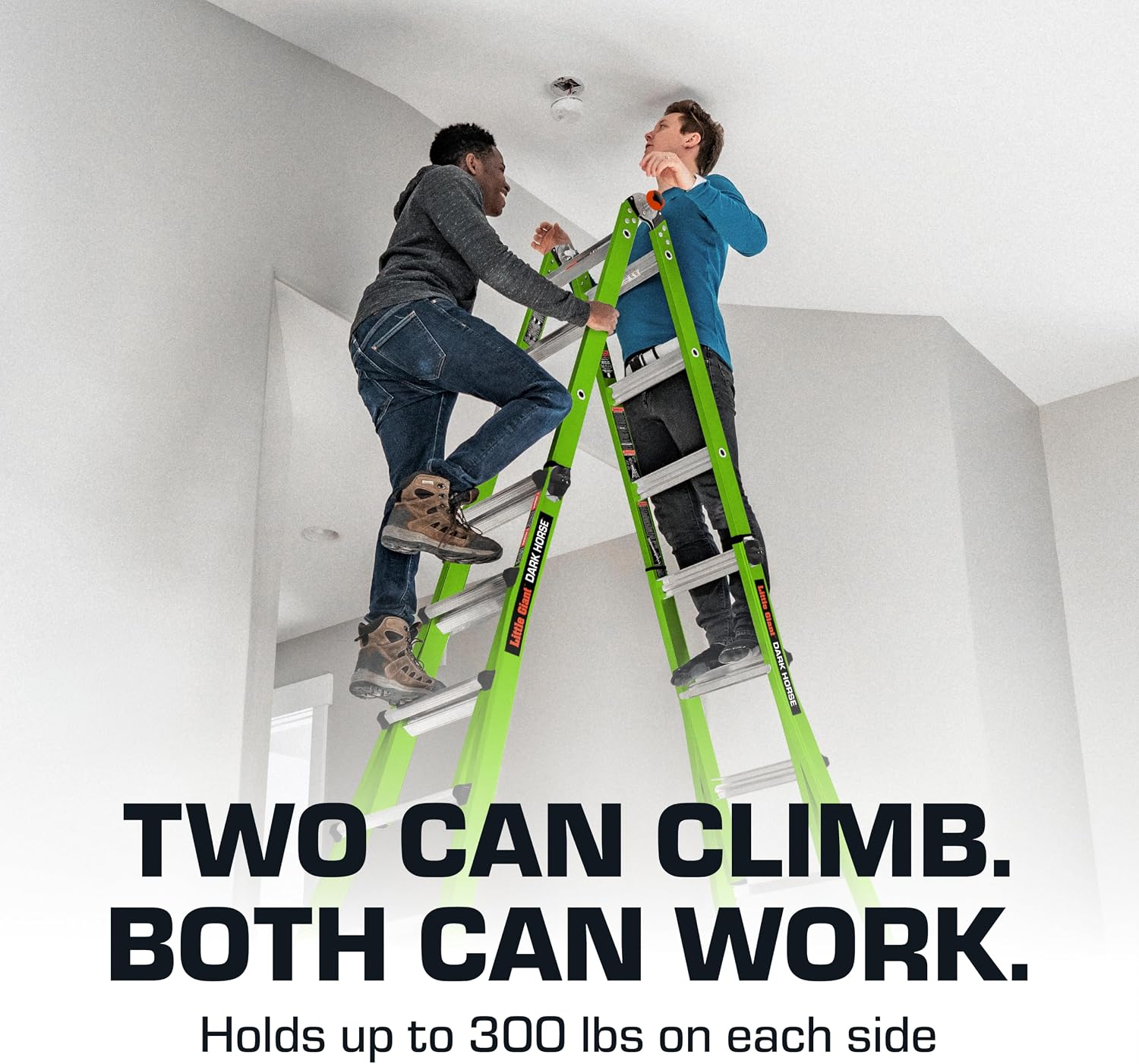 Little Giant Ladder Systems Dark Horse 2.0, M17, 17ft, Multi-Position Ladder, Fiberglass, Type 1A, 300 lbs Weight Rating, (16117-001) image 5