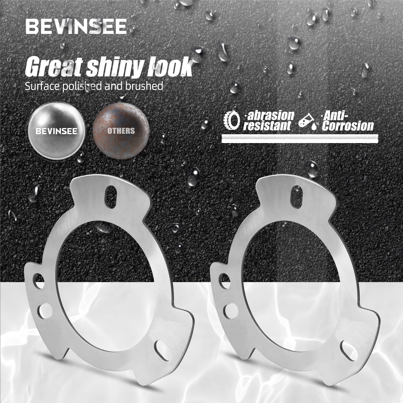 Bevinsee Refuerzo de torre de puntal delantero compatible with E46 323i 325i 328i 330i