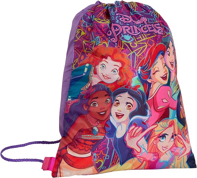 Disney Princess Drawstring Gym Bag Girls Trainer Swim Bag Kids Nursery Backpack