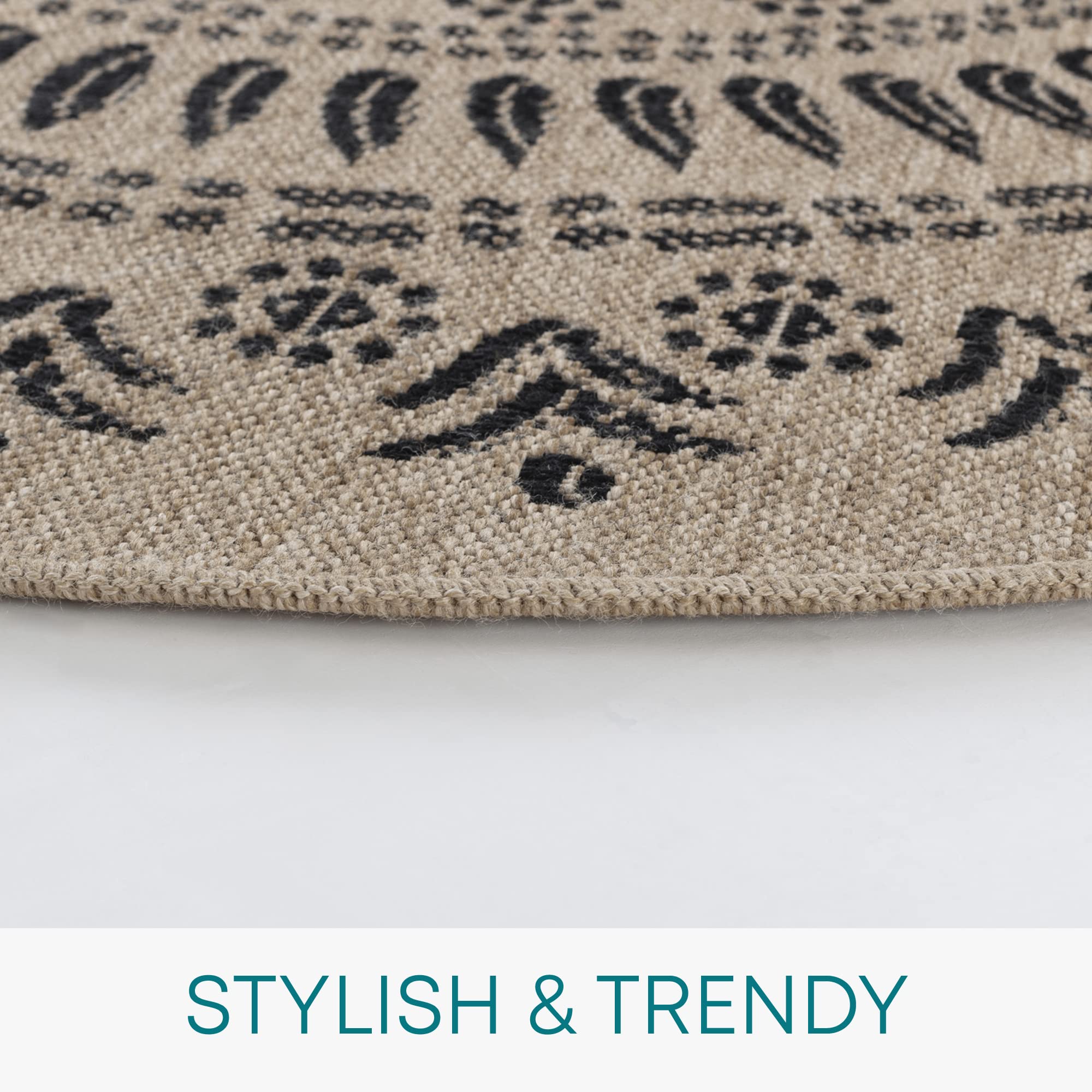 Livabliss Tavira Indoor Outdoor Rug, Large Boho Rugs for Living Room 160x213 cm Dining, Kitchen Carpet - Image 3