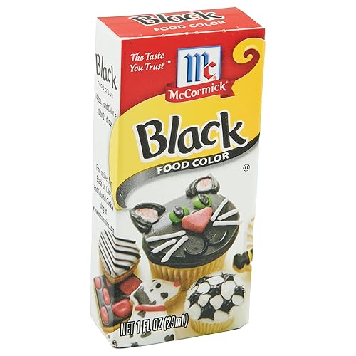 McCormick Color negro para alimentos, 1 onza líquida