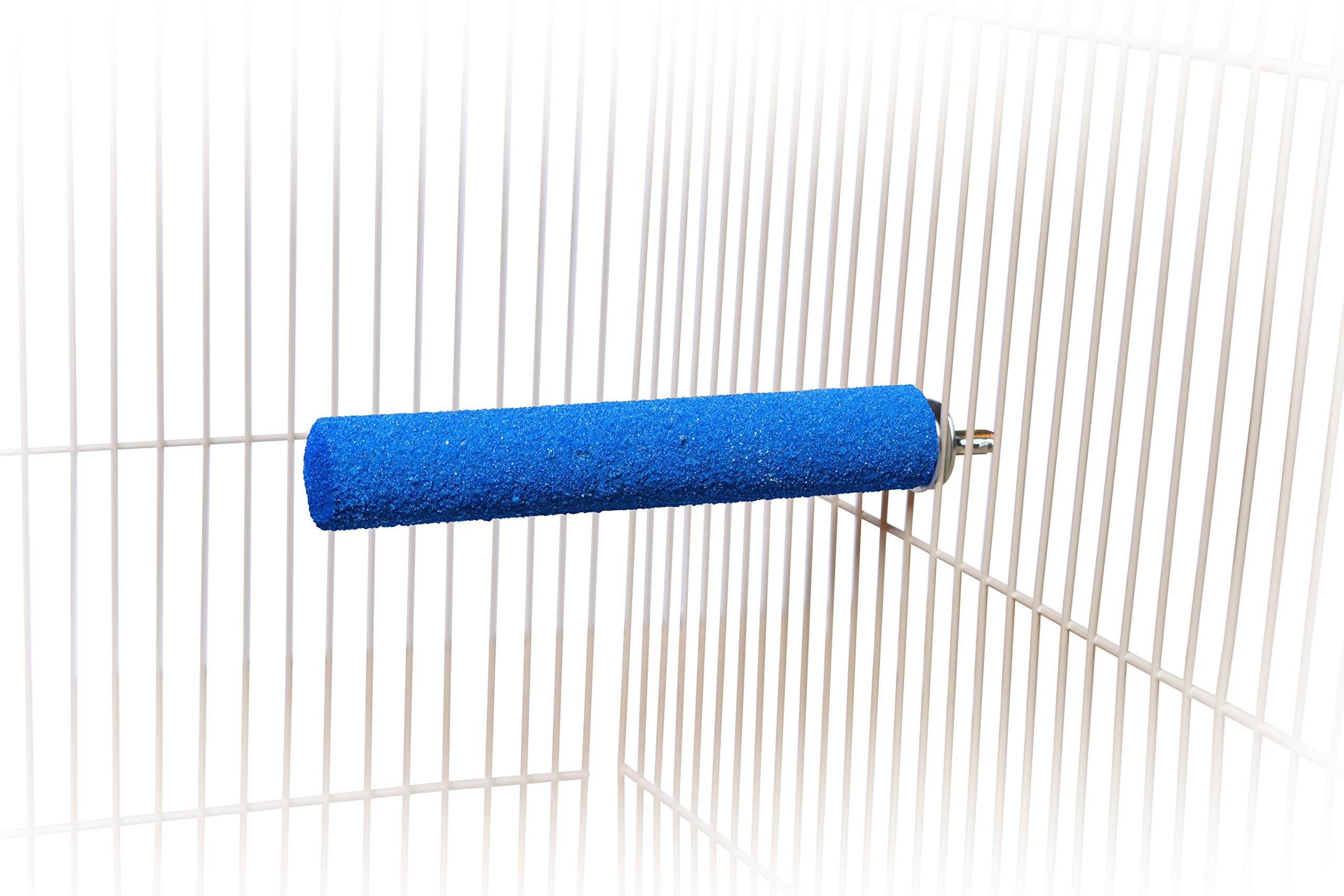 Bird Cage Perch Stand 2-Pack - Beak and Foot Grinding Platform - Parakeets, Cockatiels, Canaries, Finches, Conures, Lories, and Budgies - Hamsters and Gerbils (Dowel Rod)