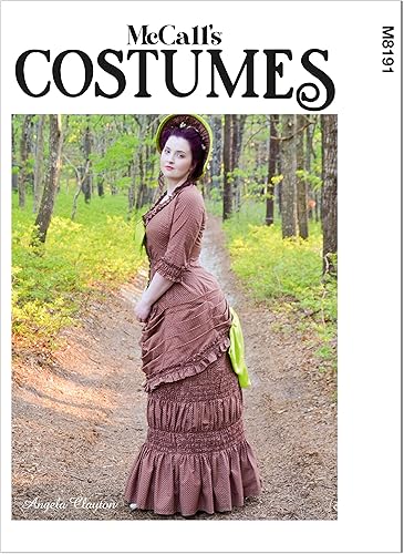 McCall's Vestido de señorita, 1881 kit de patrón de costura para parte superior y falda, código M8191, tallas 6-8-10-12-14, multicolor