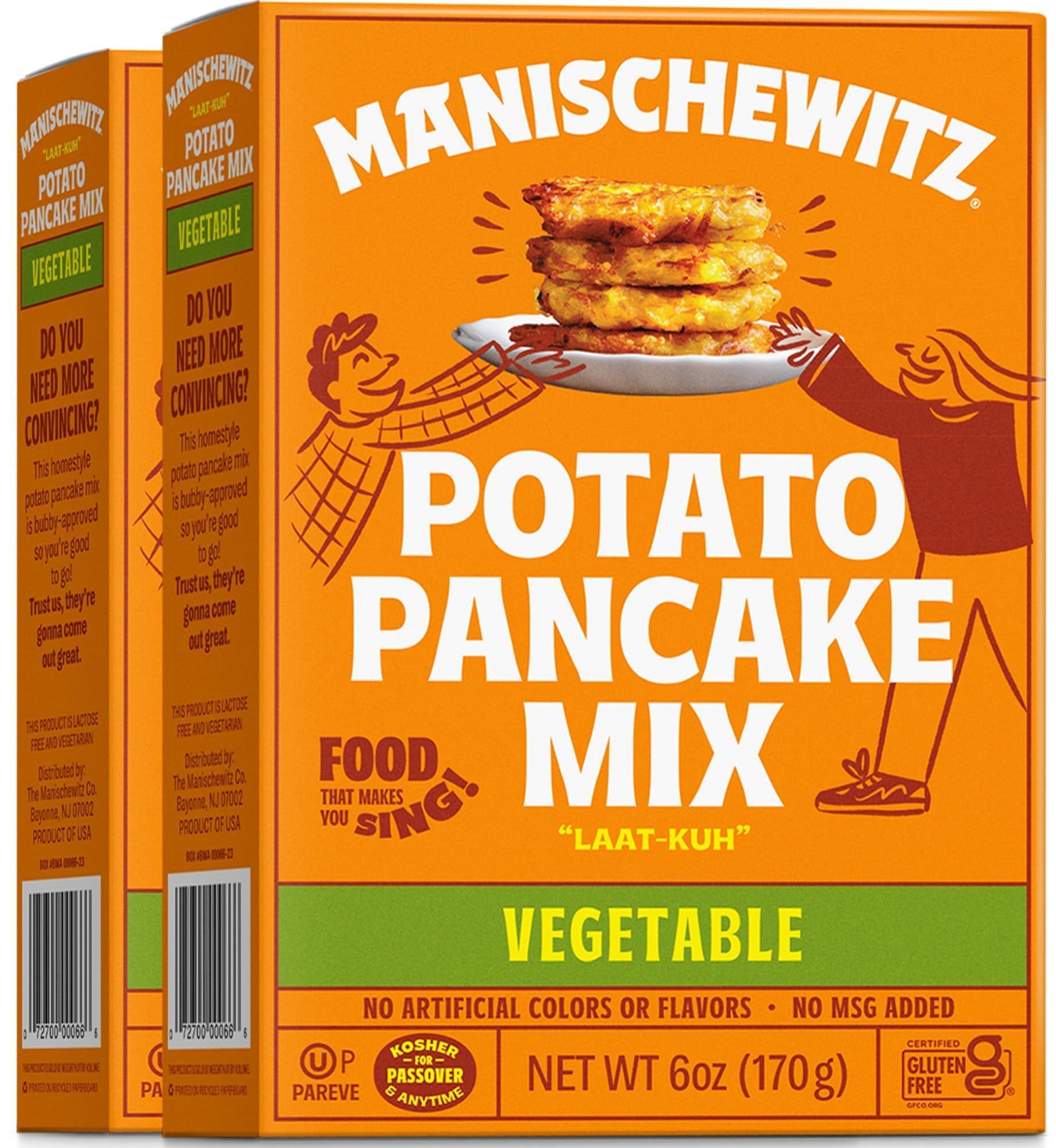 Amazon.com : Manischewitz Vegetable Potato Pancake Mix, 6oz (2