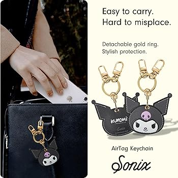 Amazon.com: Sonix x Sanrio AirTag Keychain (Kuromi) + Kuromi Phone