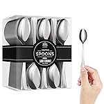 Exquisite Mini Spoons For Desserts - Bulk Pack Of 500 Silver Dessert - Disposable 4.5 Inch Plastic Appetizer Real Flatware Look- Miniature Bpa Free Food Safe