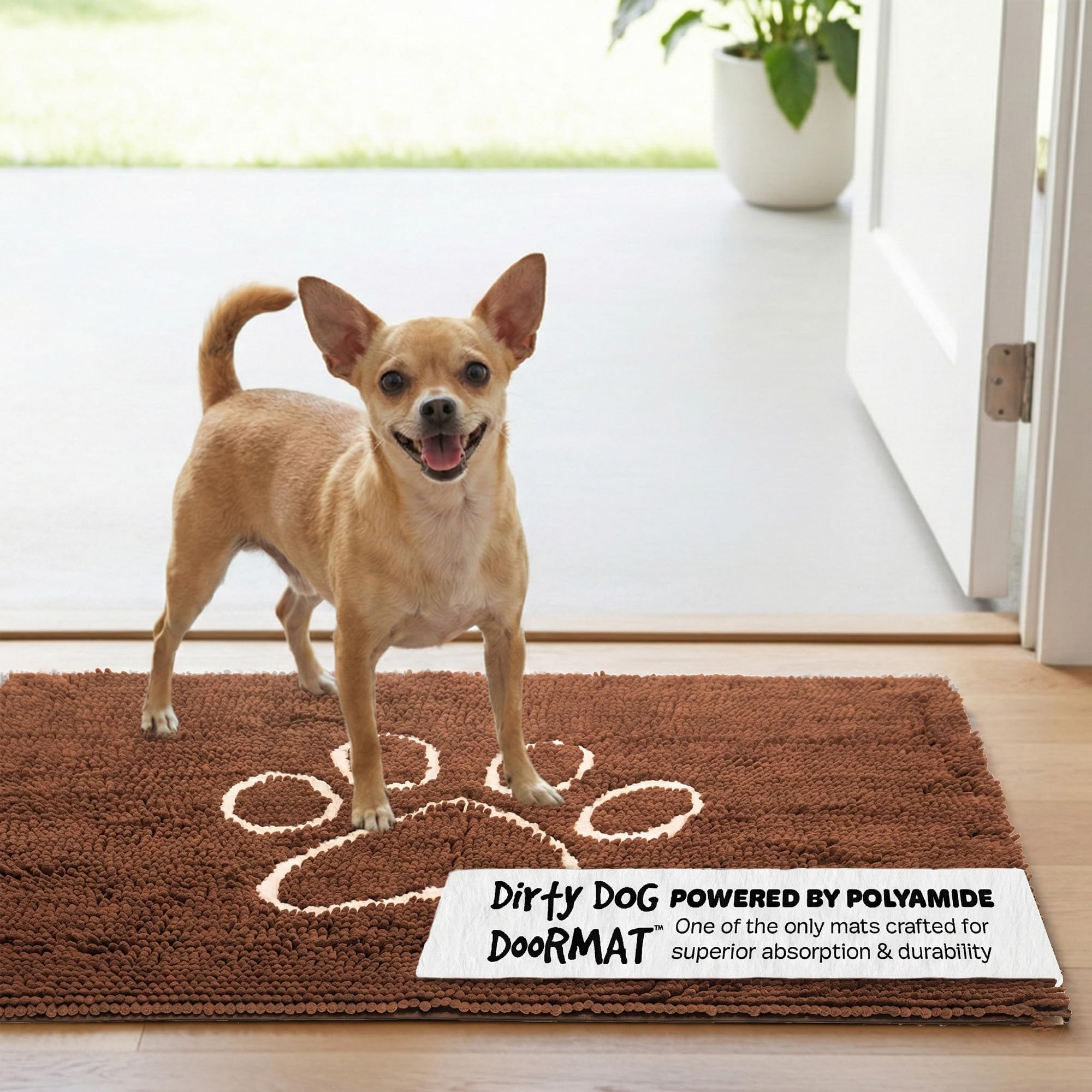 Dirty Dog Paillasson S amande tapis absorbant chien petite taille