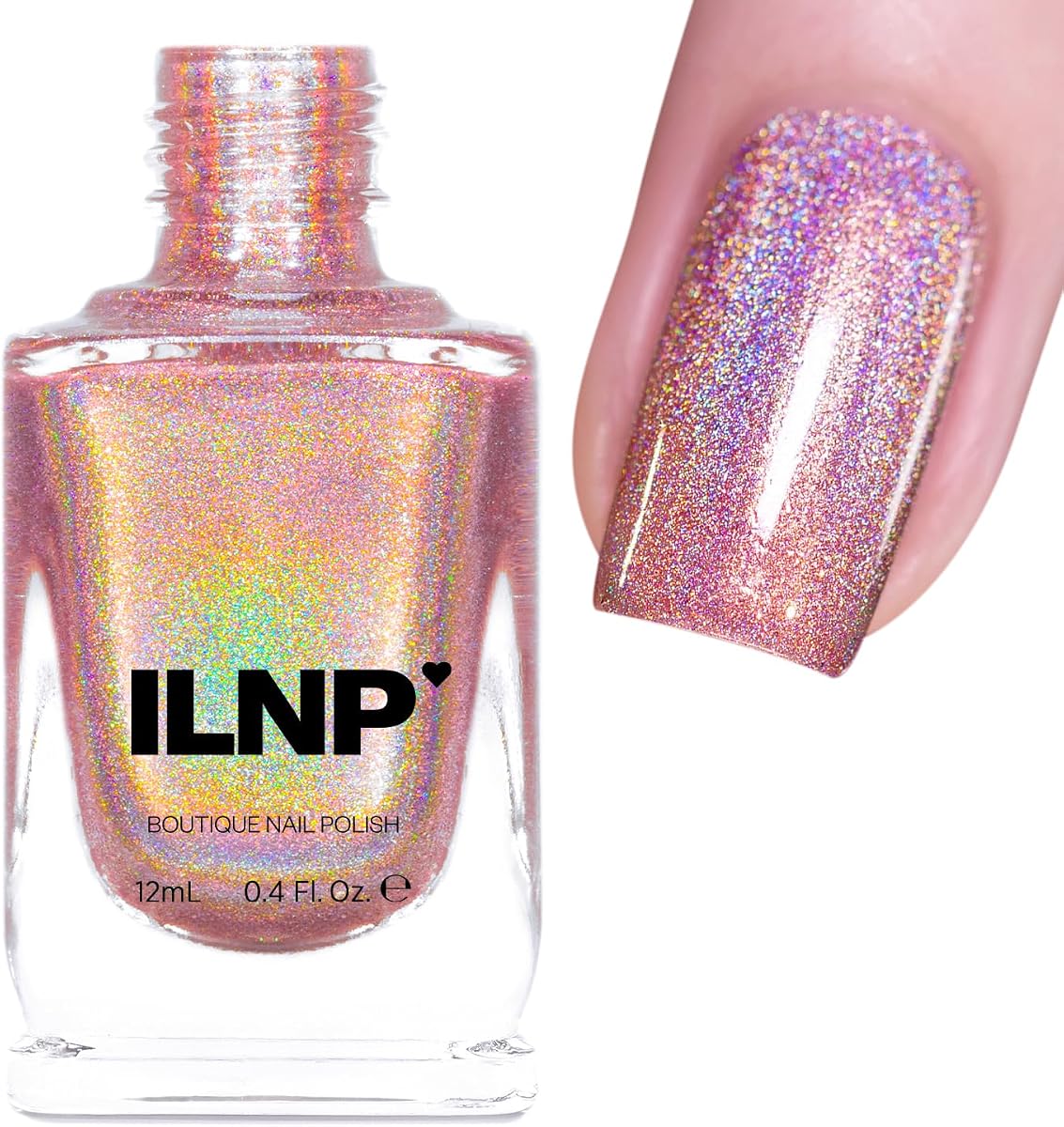 ILNP Evermore - Esmalte de uñas ultra holográfico Rosy Mauve