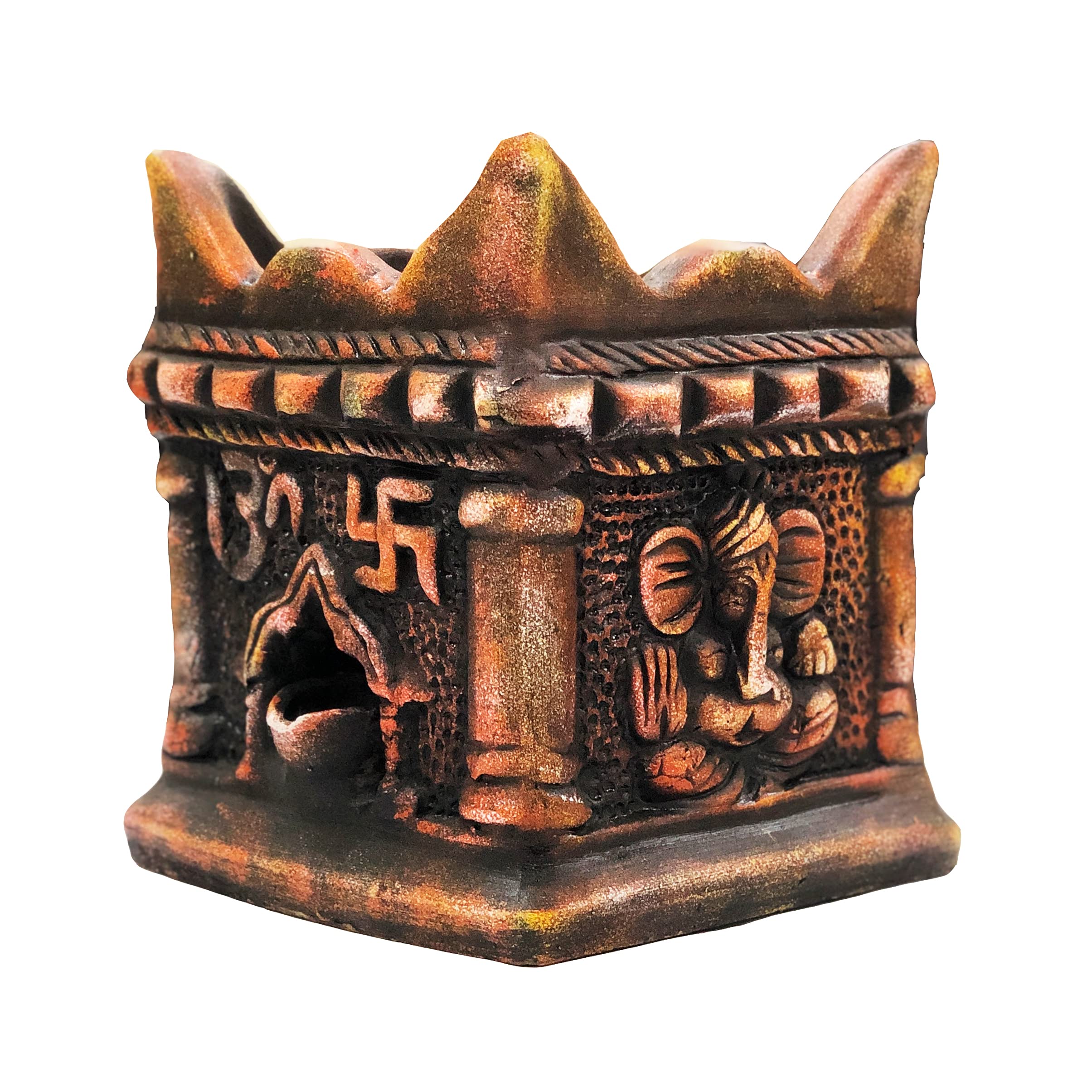 SHOPMEFAST Garden Handcrafted Terracotta Tulsi Pot/Tulsi Plant Container for Home Decor,Garden Decor,Office Decor (L:7.5 Inches, W:7.5 Inches, H:9.5 Inches.) (Orange) (B0C7H4G2Y7) Amazon Price History, Amazon Price Tracker