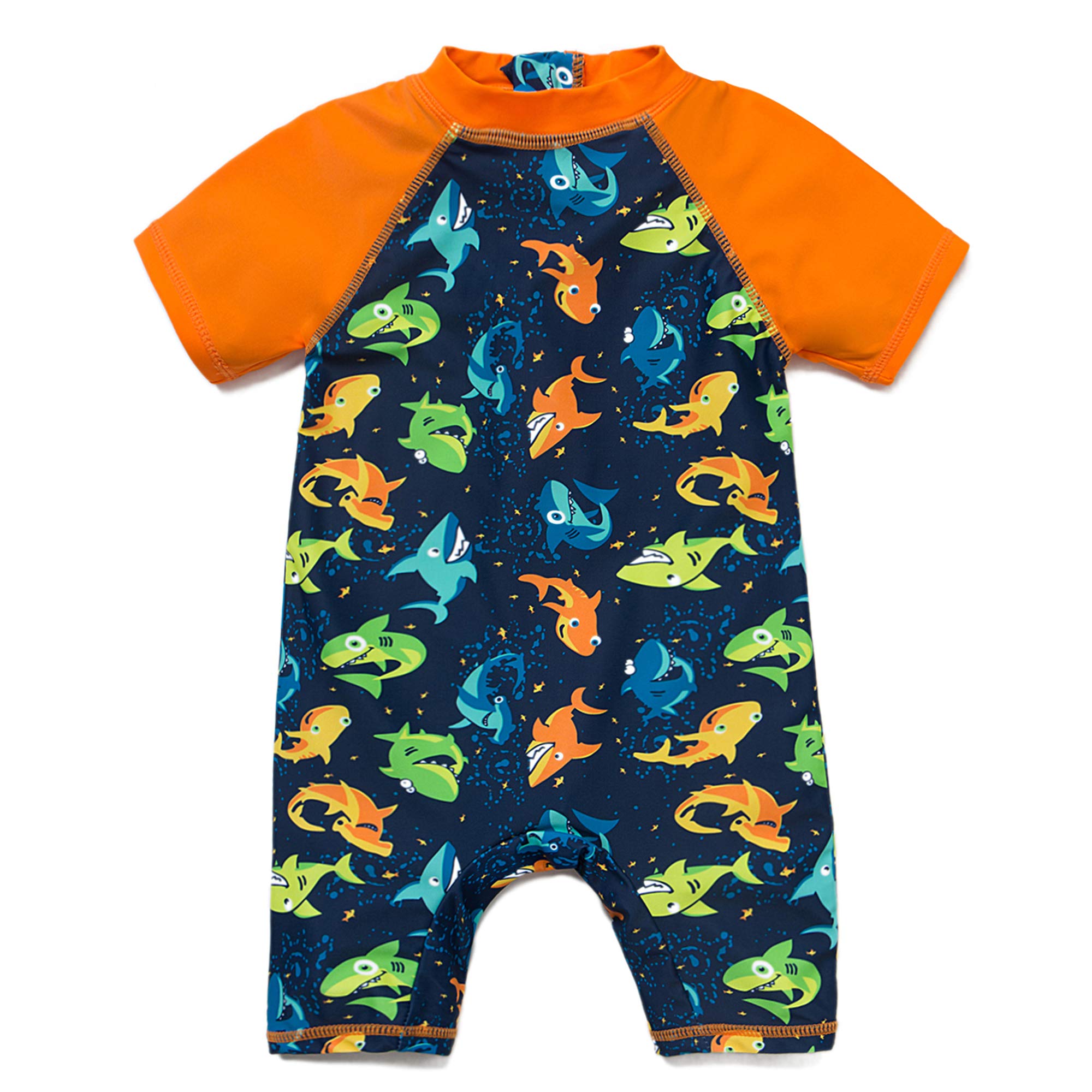 BONVERANO Costume da Bagno per Neonato Vestiti Interi Manica Lunga Protezione UV 50+ Costumi da Bagno con Cerniera