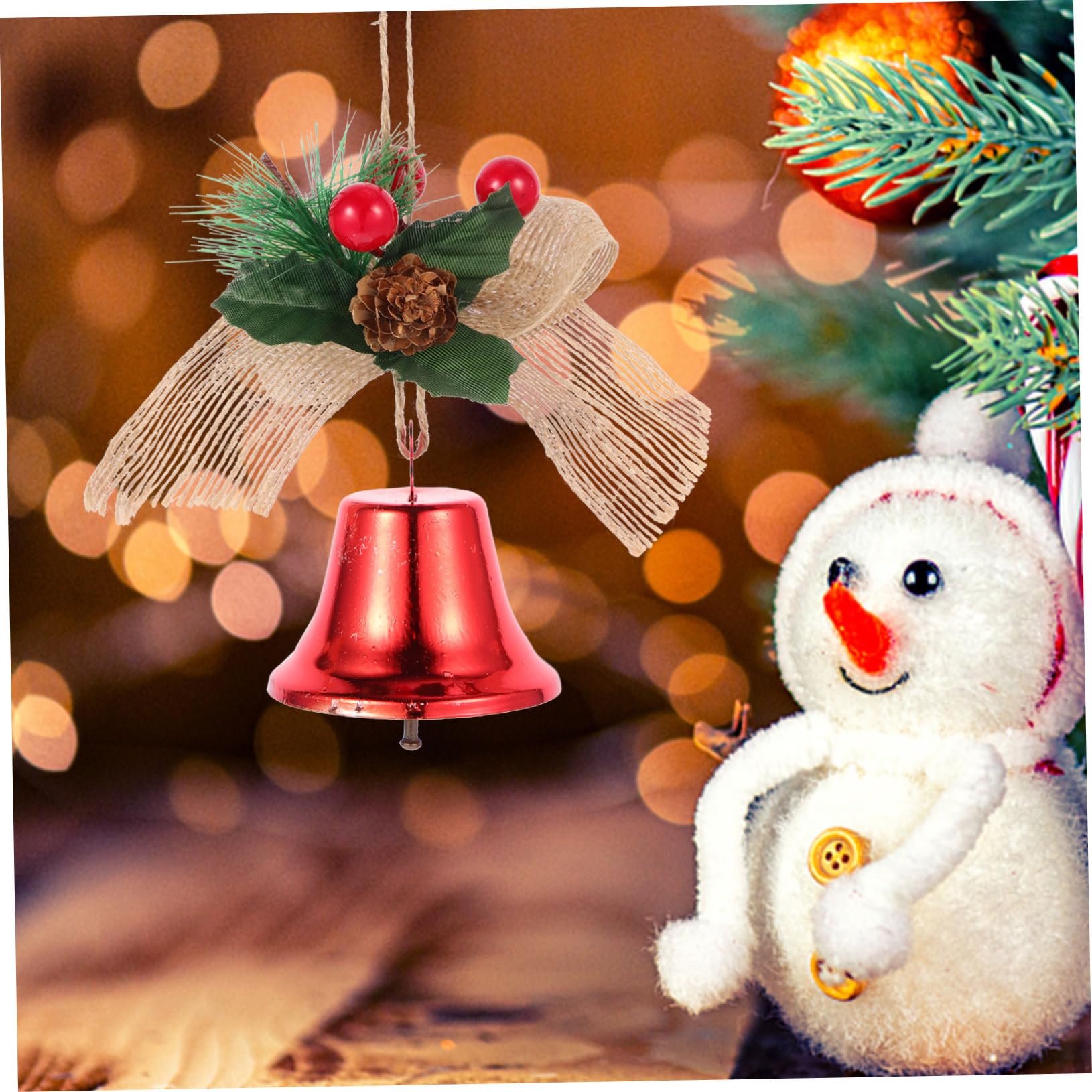 Cabilock 3 Set Campane Di Natale Festone Decorazioni Pendenti Natalizi Ciondolo Natalizio Decorazione Natale Ciondoli Natalizi Appesi Ornamenti in Stile Natalizio Metallo 2 Pezzi * 3