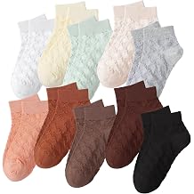 10 Pairs Cotton Socks for Women Ankle Socks Breathable Casual Socks