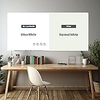 Vista 123 de J&J worldwide Glass Whiteboard Yearly Calendar - 35" X 47" Large Wall Whitrboard - White Board Dry Erase Planner for Wall Home, School, Office