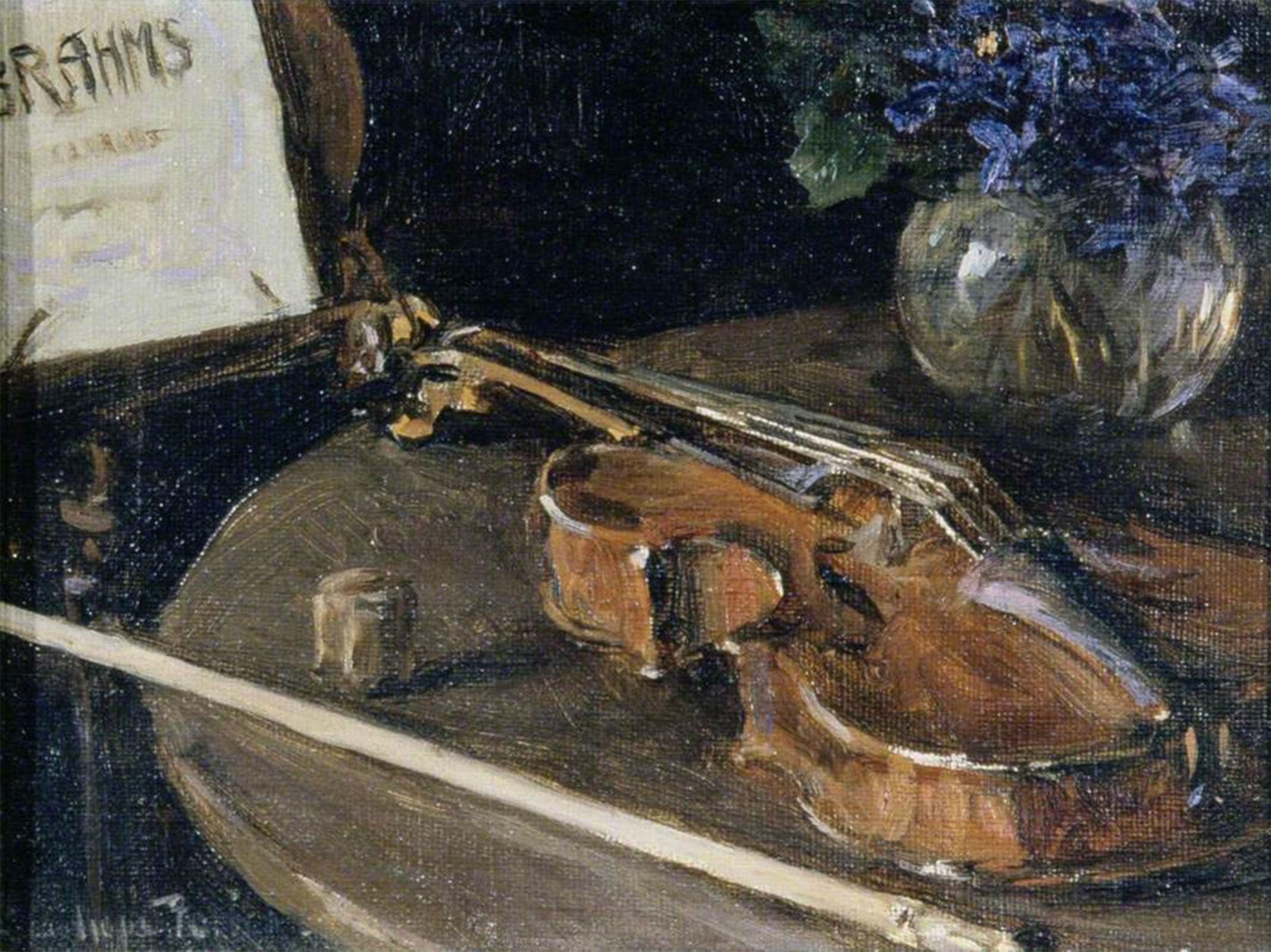 ARTXLXXBN Famous Prints Artwork Pictures Poster Painting Art Study of Violin and Bow by Stanhope Alexander Forbes Artwork Landscape Pictures for Home Decor 60x90cm