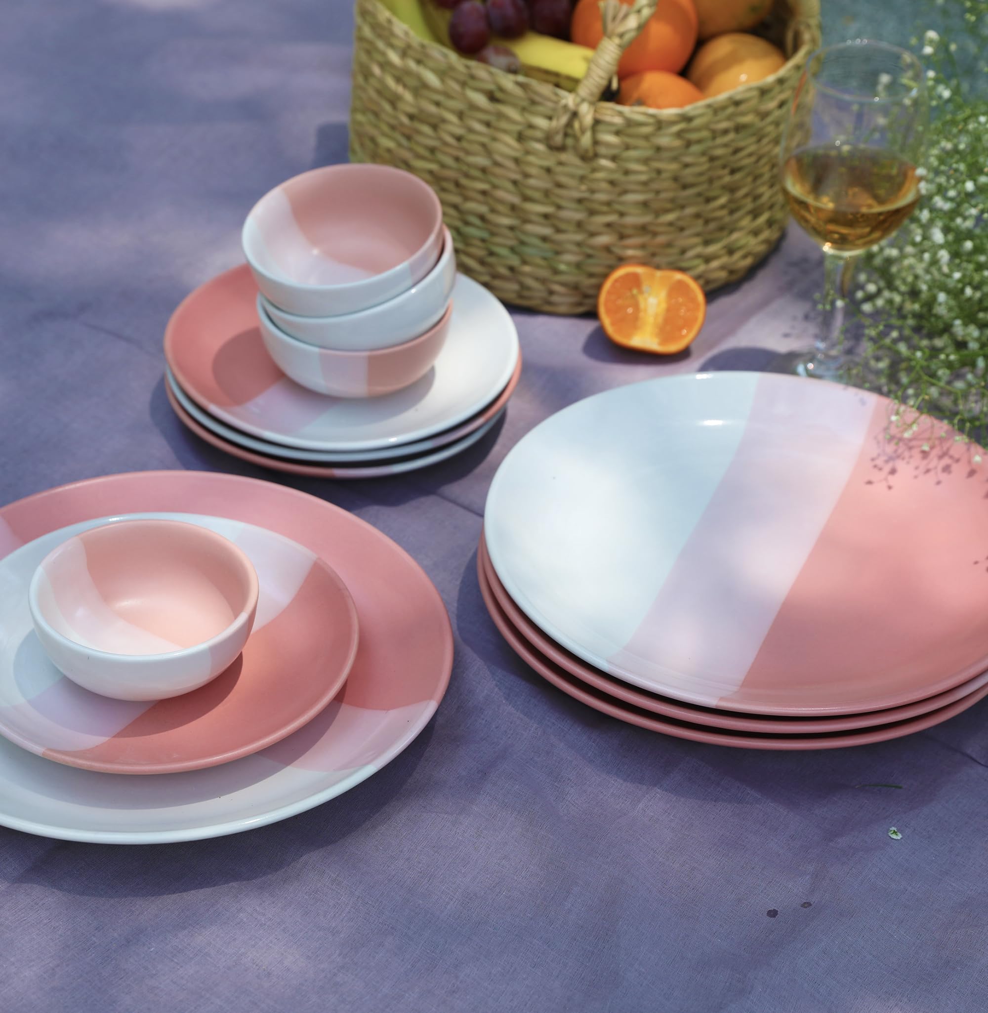 Luminarc Pink Love Dinner Set