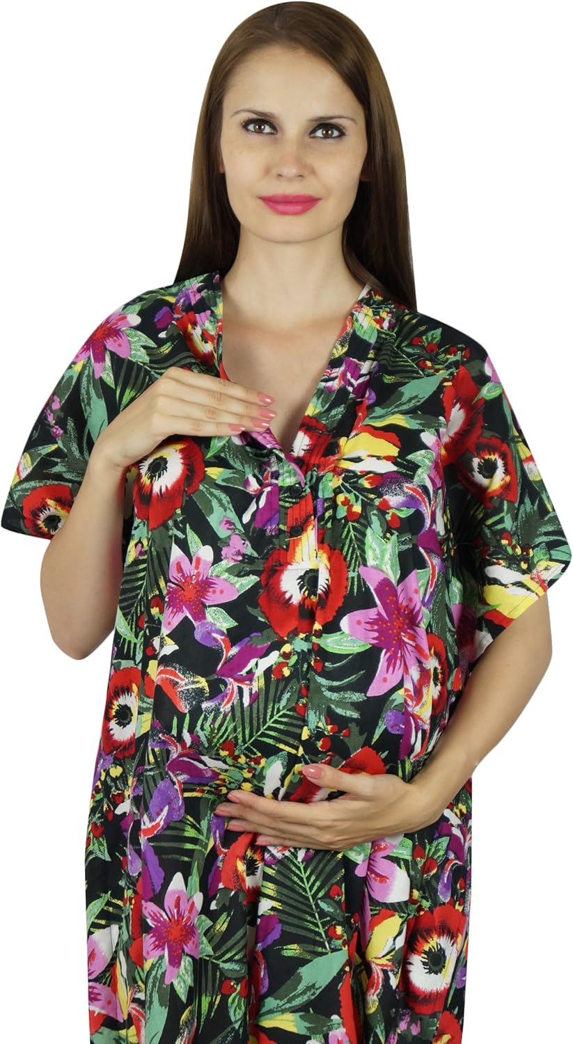 Bimba Maternity Hospital Nursing Night Gown- Front Buttons