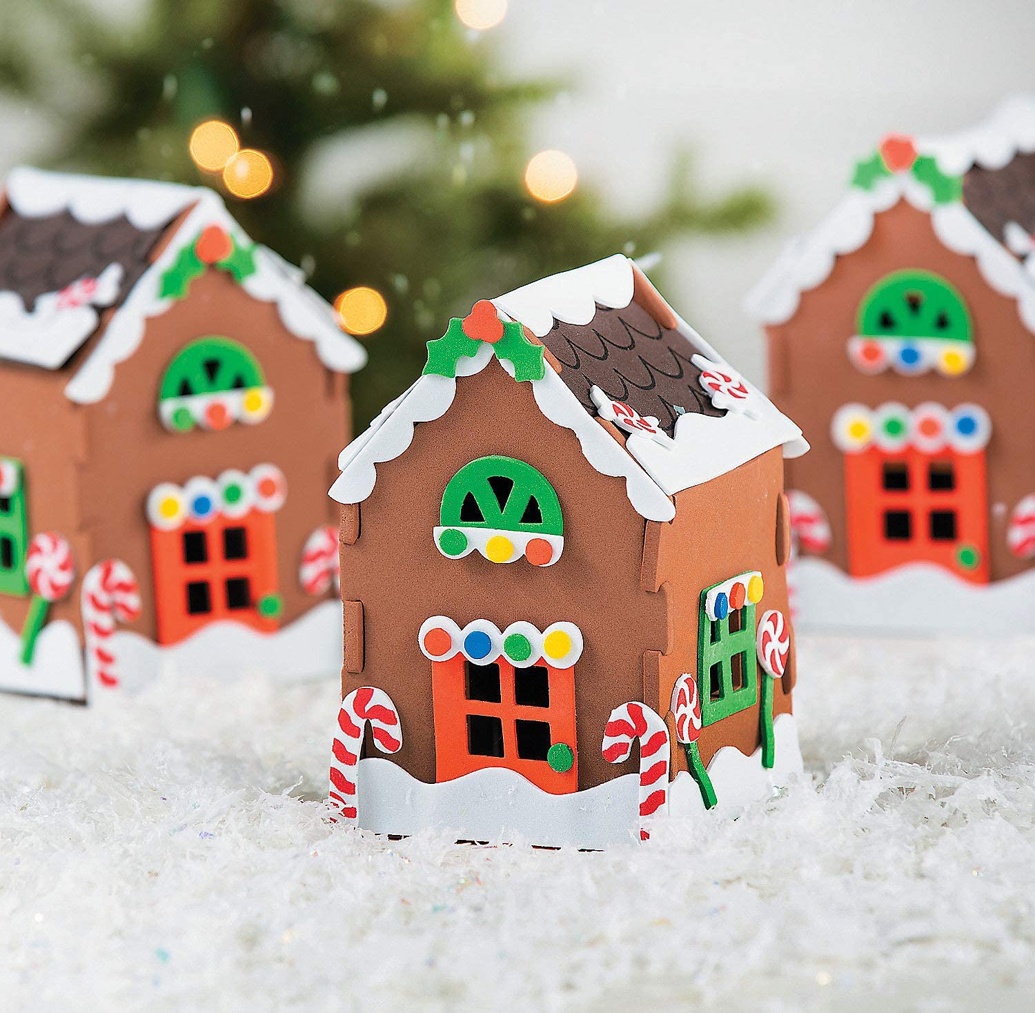 Foam Gingerbread House Craft Kit For Kids 3 Pc Christmas | Desertcart QATAR