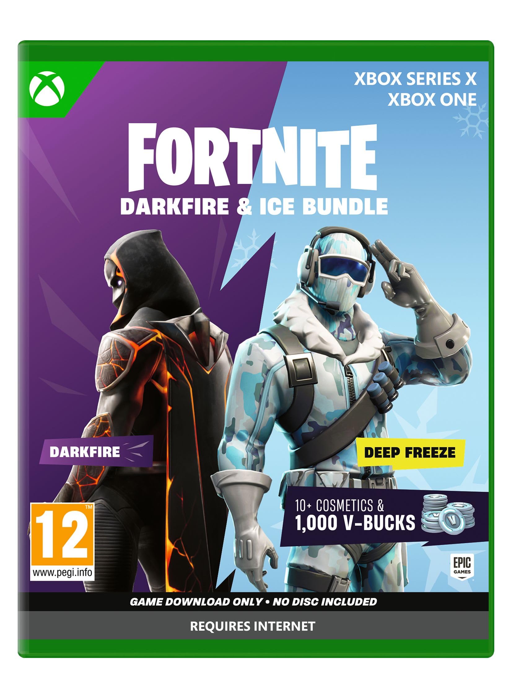 Fortnite – Darkfire & Ice Bundle (Download Code in Box) - Xbox