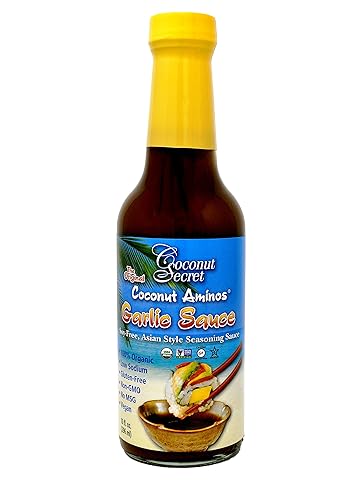 Miniatura 2 de Aminos de coco salsa de ajo Coconut secret 10onzas líquidas secreto de coco aminos de coco salsa de ajo 10 onzas líquidas