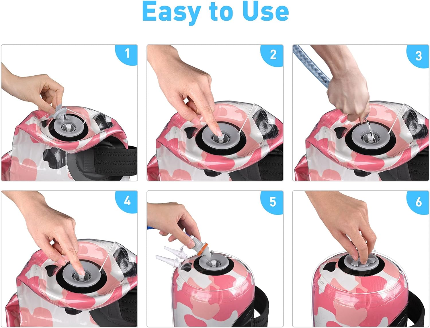 AW Foldable Adjustable Aqua Bag Exercise Water Weight Portable Strength Training Home Gym Workout Cardio Sport Fitness,Camouflage Gray,Pink,Gray