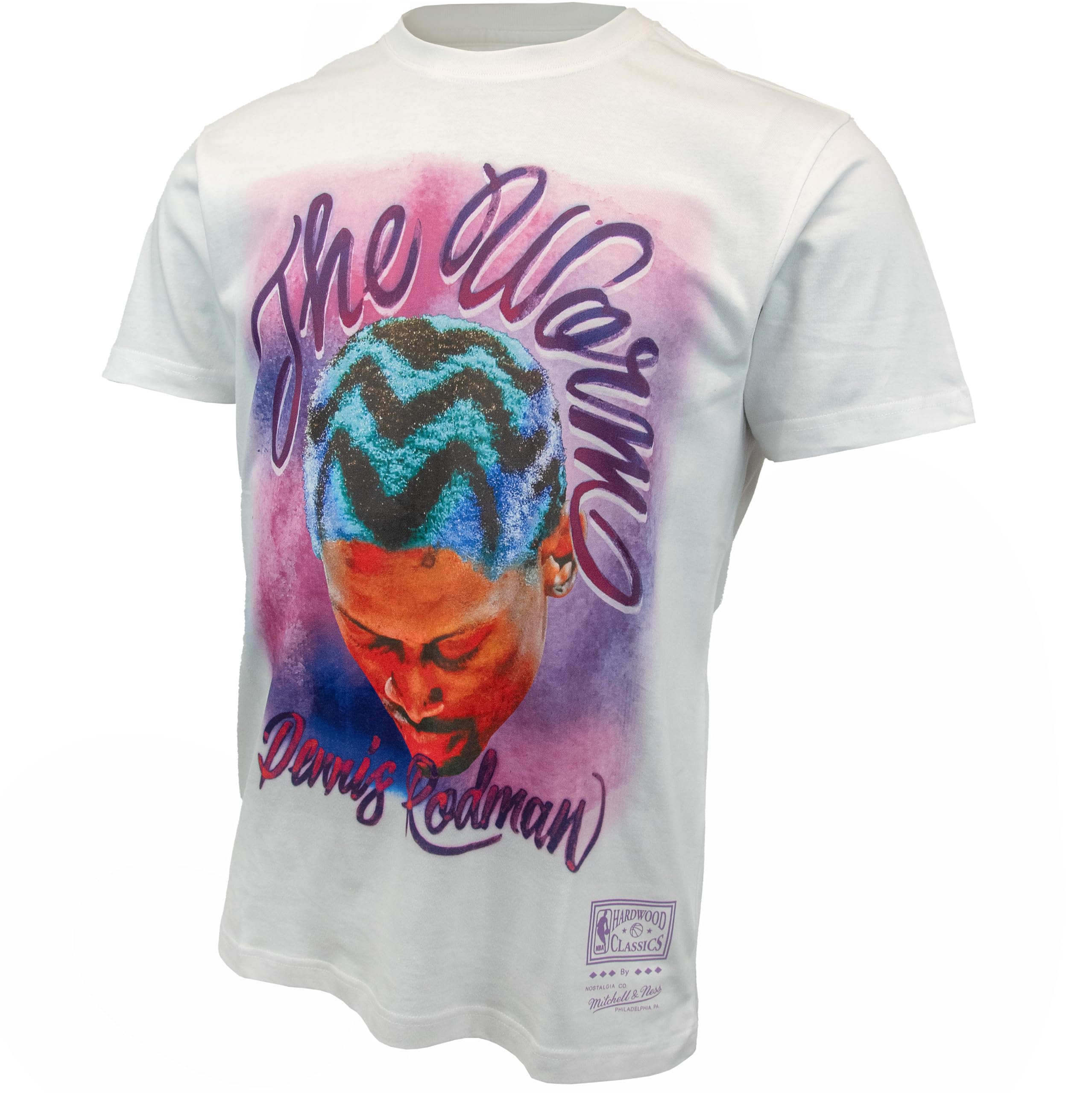 Mitchell & Ness Camicia - AIRBRUSHED Dennis Rodman bianco