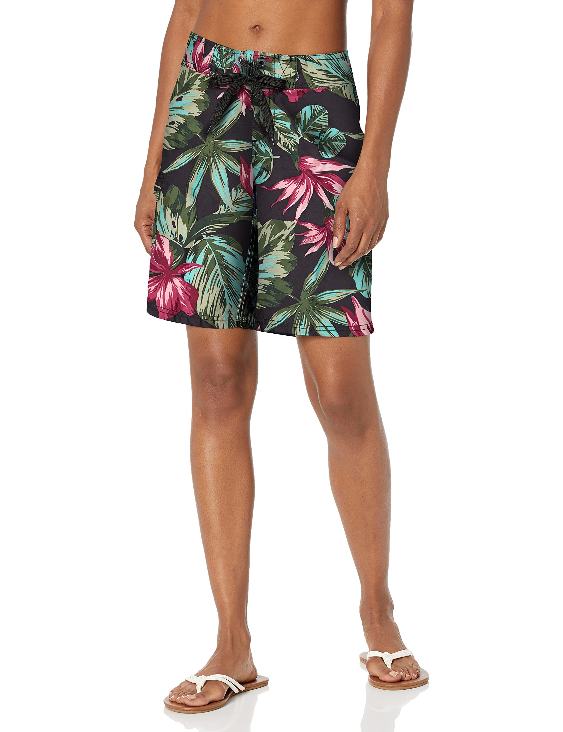 Kanu Surf Women's Oceanside UPF 50+ Active Swim Board Short (Reg & Plus Sizes), Katya Navy, 2X in Kenya | Board Shorts