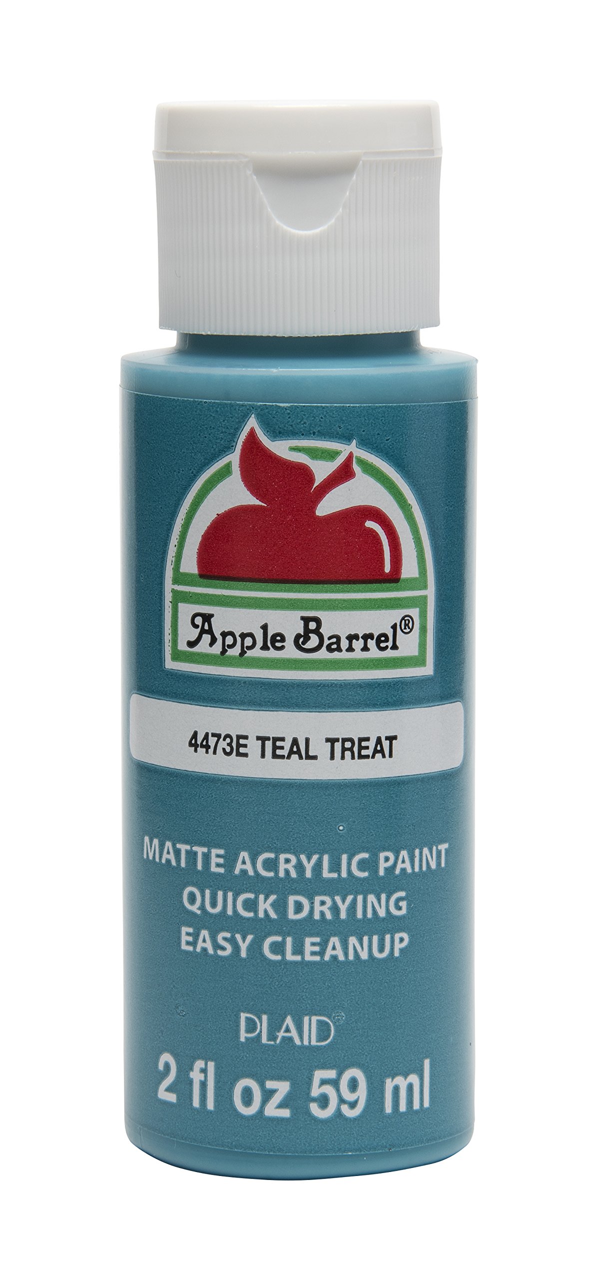 Apple Barrel Acrylic Paint Teal Treat (2 oz / 59 ml) | Non-Toxic Craft Paint for Canvas, Wood, Paper - main product image