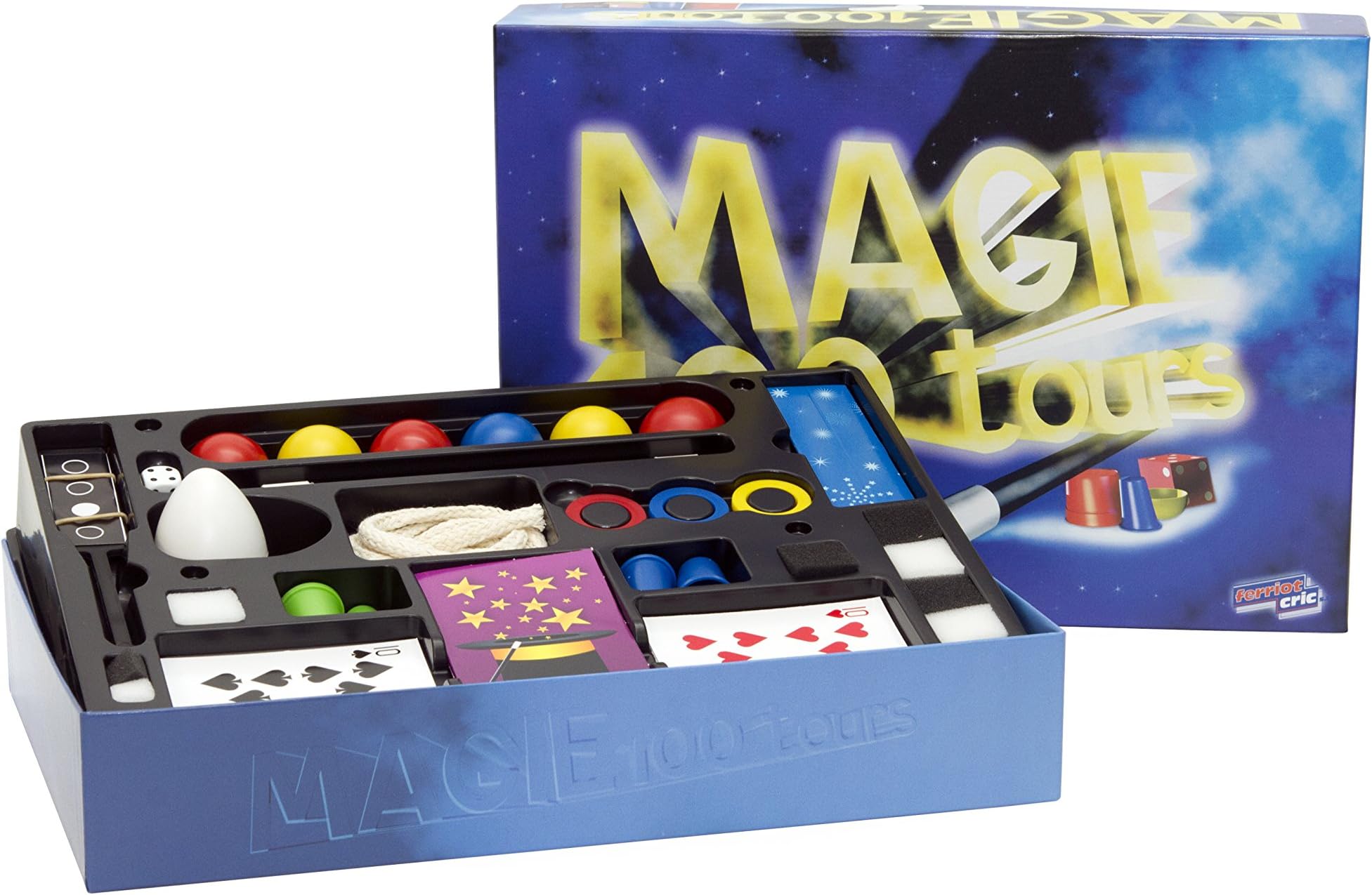 Ferriot Cric 2860 Box of 100 Magic Tricks, Blue