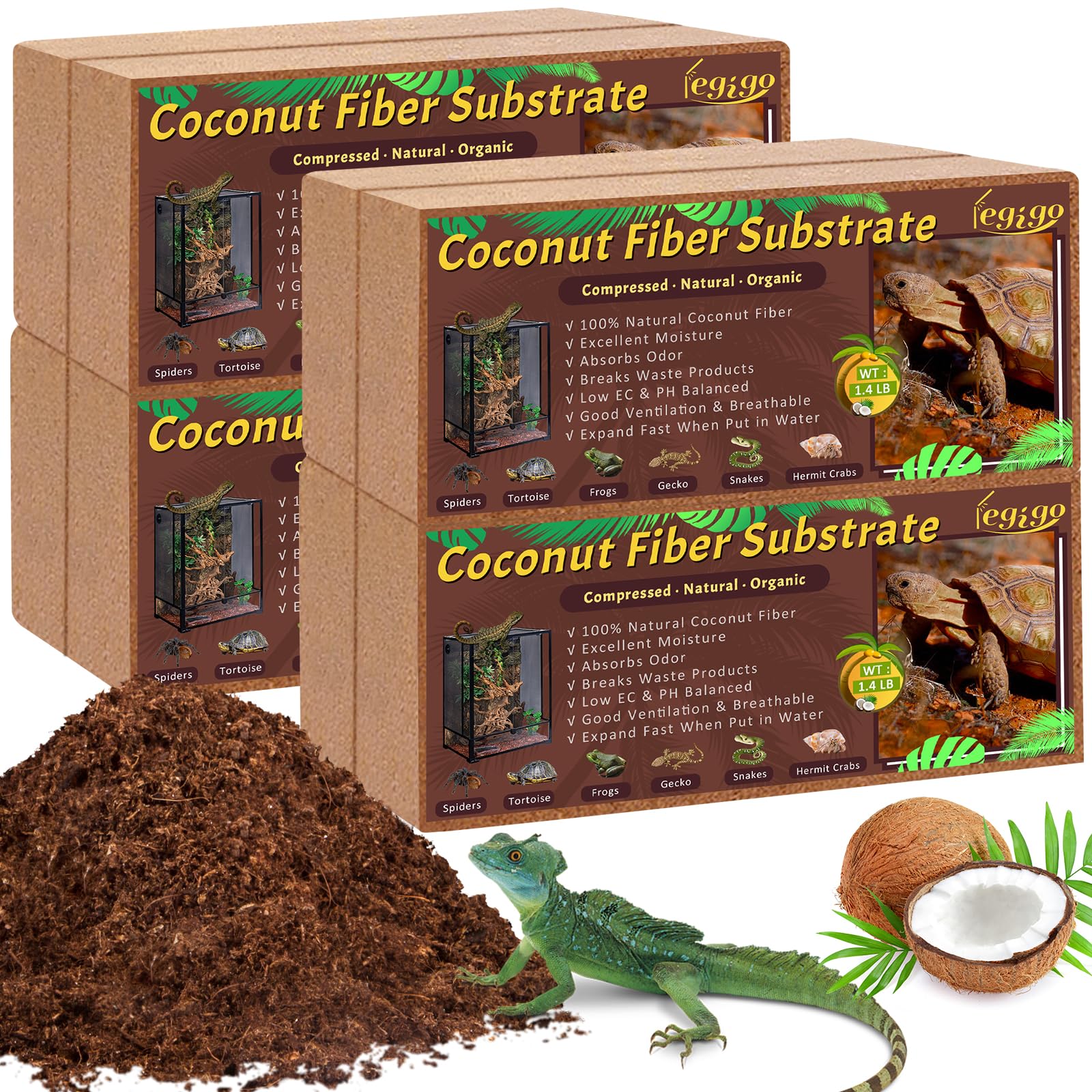 Legigo 8 Pack Coconut Fiber Substrate